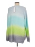 525 America 100% Cotton Tie-dye Green Pullover Sweater Size L - photo 2