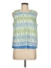 J. McLaughlin Blue Sleeveless Blouse Size L - photo 1