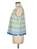 J. McLaughlin Blue Sleeveless Blouse Size L - photo 5