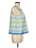 J. McLaughlin Blue Sleeveless Blouse Size L - photo 4