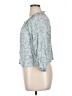 Wallflower 100% Rayon Blue 3/4 Sleeve Blouse Size XL - photo 5