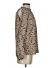 Shein 100% Polyester Animal Print Brown Long Sleeve Blouse Size 2 - photo 4