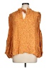 Karlie Orange 3/4 Sleeve Blouse Size L - photo 1