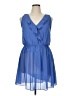 Iz Byer 100% Polyester Solid Blue Casual Dress Size XL - photo 1