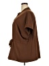 Unbranded 100% Polyester Brown Short Sleeve Blouse Size 4XL - photo 5