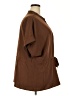 Unbranded 100% Polyester Brown Short Sleeve Blouse Size 4XL - photo 4