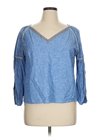 Zara Basic 3/4 Sleeve Blouse (view 1)