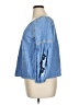 Zara Basic Blue 3/4 Sleeve Blouse Size XL - photo 5