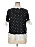 Faith and Joy Polka Dots Black 3/4 Sleeve Blouse Size XL - photo 1