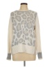 Tribal Animal Print Ivory Pullover Sweater Size L - photo 1