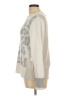 Tribal Animal Print Ivory Pullover Sweater Size L - photo 5