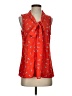 Poema 100% Polyester Red Tank Top Size S - photo 1