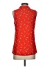 Poema 100% Polyester Red Tank Top Size S - photo 2