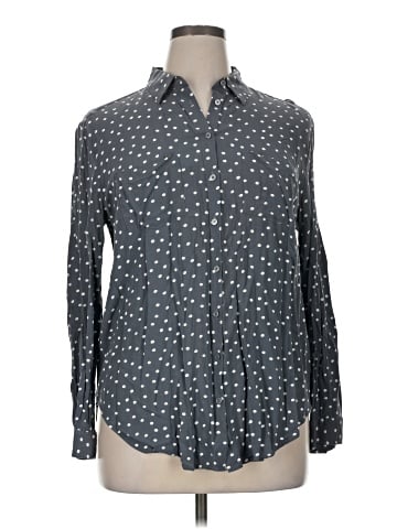 Ann Taylor LOFT Outlet Long Sleeve Button-Down Shirt (view 1)