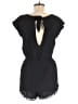 Staring at Stars 100% Rayon Solid Black Romper Size L - photo 2