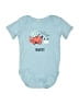 Soft As A Grape 100% Cotton Graphic Blue Short Sleeve Onesie 12-18 MO / 18 MO - photo 1