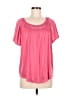 Kim Rogers Pink Short Sleeve Blouse Size M - photo 1