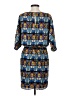 Jessica Simpson 100% Polyester Print Blue Casual Dress Size S - photo 2