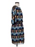 Jessica Simpson 100% Polyester Print Blue Casual Dress Size S - photo 4