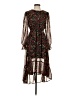 Shein 100% Polyester Floral Black Casual Dress Size S - photo 1