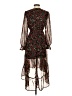 Shein 100% Polyester Floral Black Casual Dress Size S - photo 2