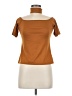 J for Justify Brown Short Sleeve Top Size M - photo 1