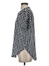 PREMISE 100% Polyester Polka Dots Blue Short Sleeve Blouse Size XS - photo 5