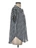 PREMISE 100% Polyester Polka Dots Blue Short Sleeve Blouse Size XS - photo 4