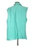 Assorted Brands Teal Sleeveless Button-Down Shirt Size L - photo 2