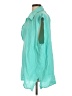 Assorted Brands Teal Sleeveless Button-Down Shirt Size L - photo 5