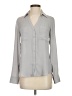 Express 100% Polyester Gray Long Sleeve Blouse Size XS - photo 1