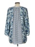 dalia 100% Polyester Blue 3/4 Sleeve Blouse Size L - photo 2