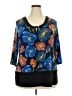Leota Floral Blue Casual Dress Size 18 - 20 - photo 1