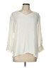 Express 100% Polyester Ivory 3/4 Sleeve Blouse Size L - photo 1