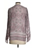 Violet & Claire 100% Polyester Paisley Gray Long Sleeve Blouse Size S - photo 2