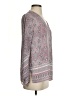 Violet & Claire 100% Polyester Paisley Gray Long Sleeve Blouse Size S - photo 4
