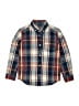 Tommy Hilfiger Plaid Blue Long Sleeve Button-Down Shirt Size 8/10 - photo 1