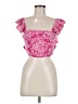 Unbranded 100% Polyester Pink Short Sleeve Top Size M - photo 1