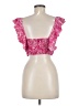 Unbranded 100% Polyester Pink Short Sleeve Top Size M - photo 2
