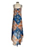 Eight Sixty 100% Polyester Print Blue Casual Dress Size XS - photo 2