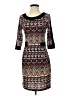 Papillon Print Brown Casual Dress Size S - photo 1