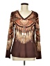 Unbranded Brown Long Sleeve Blouse Size M - photo 1