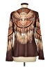 Unbranded Brown Long Sleeve Blouse Size M - photo 2