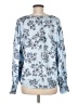Ann Taylor 100% Polyester Blue 3/4 Sleeve Blouse Size M - photo 2