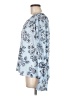 Ann Taylor 100% Polyester Blue 3/4 Sleeve Blouse Size M - photo 5