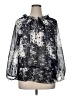 Lane Bryant 100% Polyester Black 3/4 Sleeve Blouse Size 14 - 16 Plus - photo 1