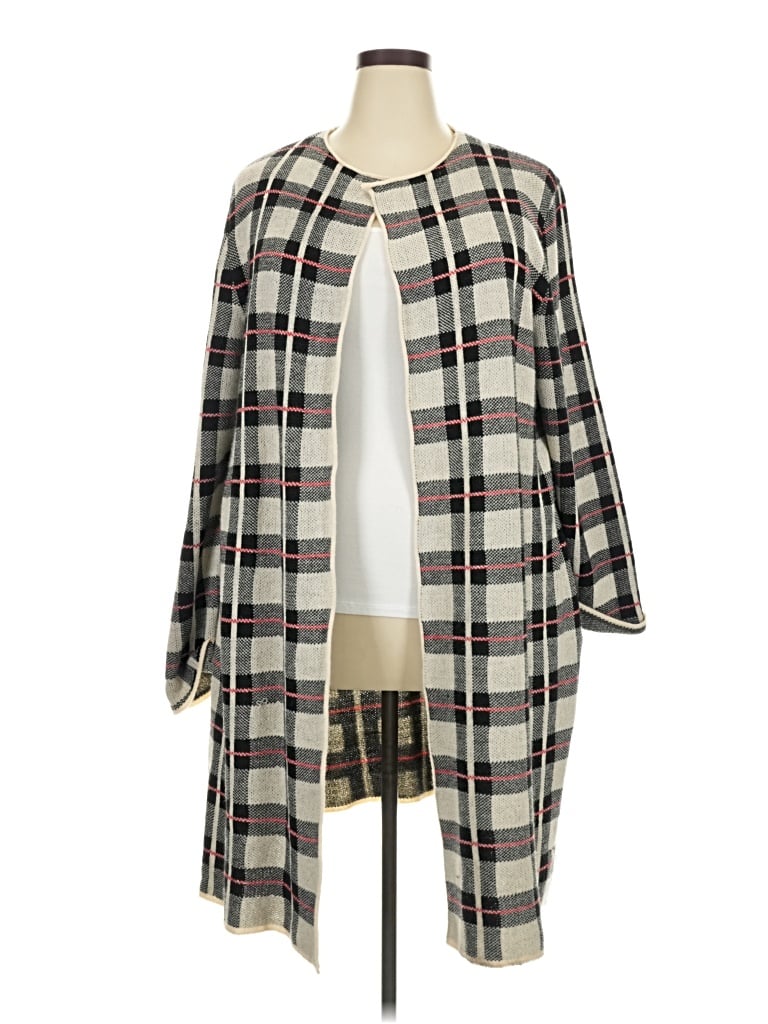 Pre-owned Notations Cardigan Sweater In Ivory