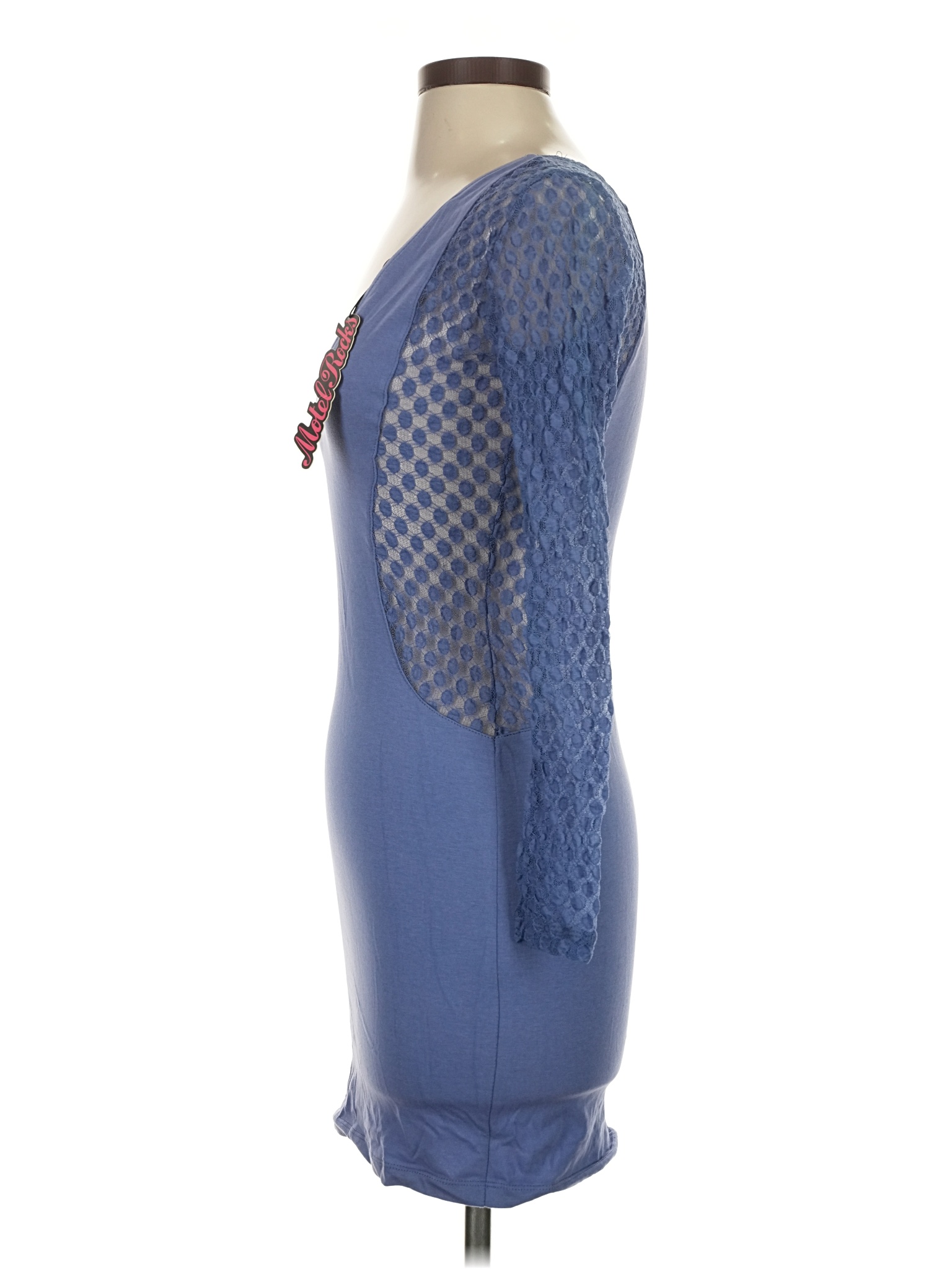 chinese dress ladies Ice Blue Lace Halterneck Mini Dress main image 0