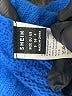 Shein 100% Acrylic Blue Turtleneck Sweater Size S - photo 7