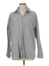 Diosun Stripes Gray Black Long Sleeve Button-Down Shirt Size M - photo 1